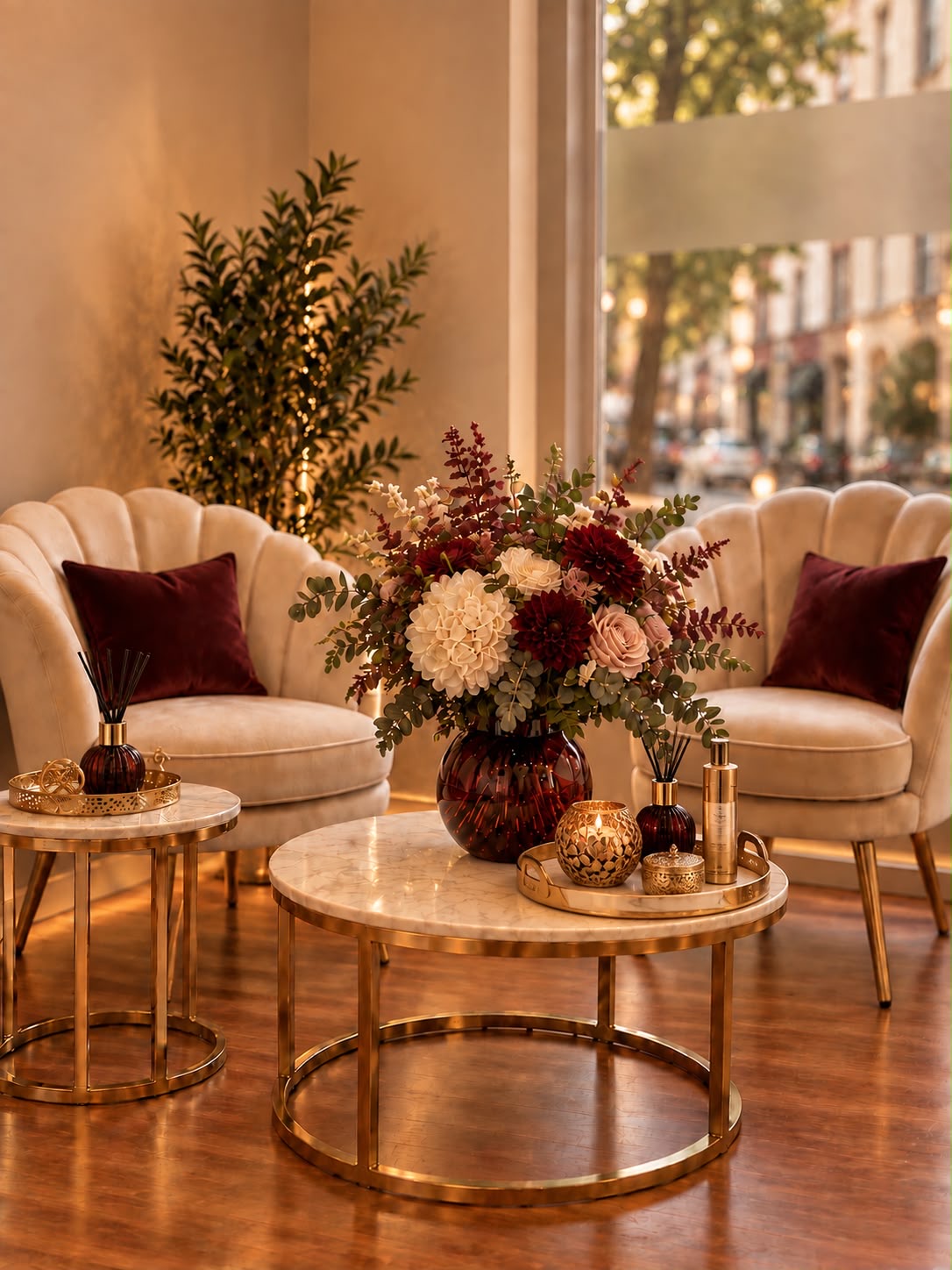 Eleganter Lounge-Bereich im Maison Tiano Salon